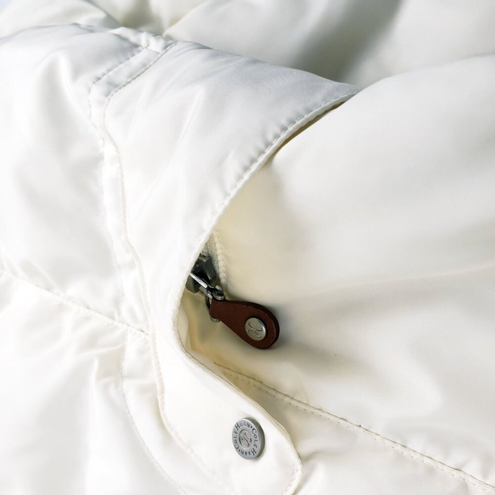 Cole Haan Women's Large Fill 80% Down, 20% Feather Coat Ivory Cream Jacket EUC - Picture 8 of 16